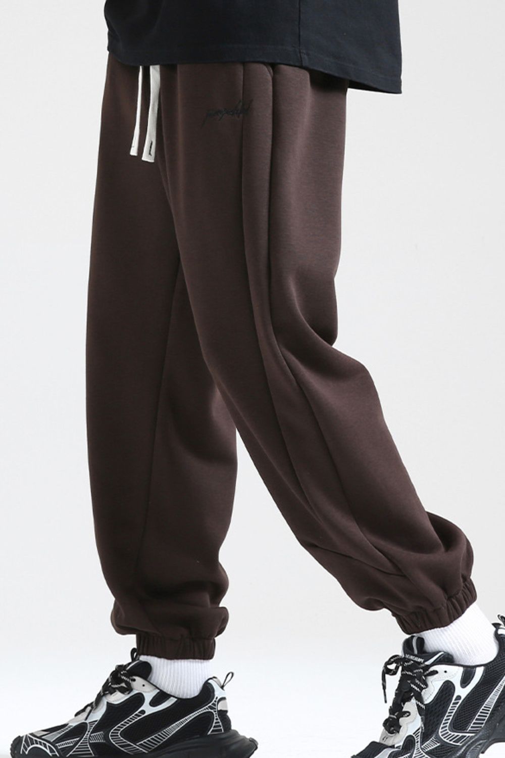 Men's Plus Size Casual Loose Fit Drawstring Sweatpants - cas7m