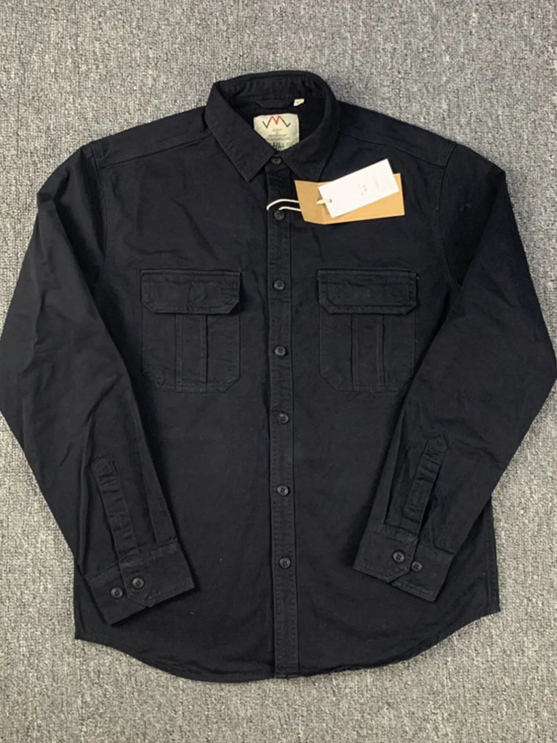 Men's Plus Size Button Up Long Sleeve Shirt - cas7m