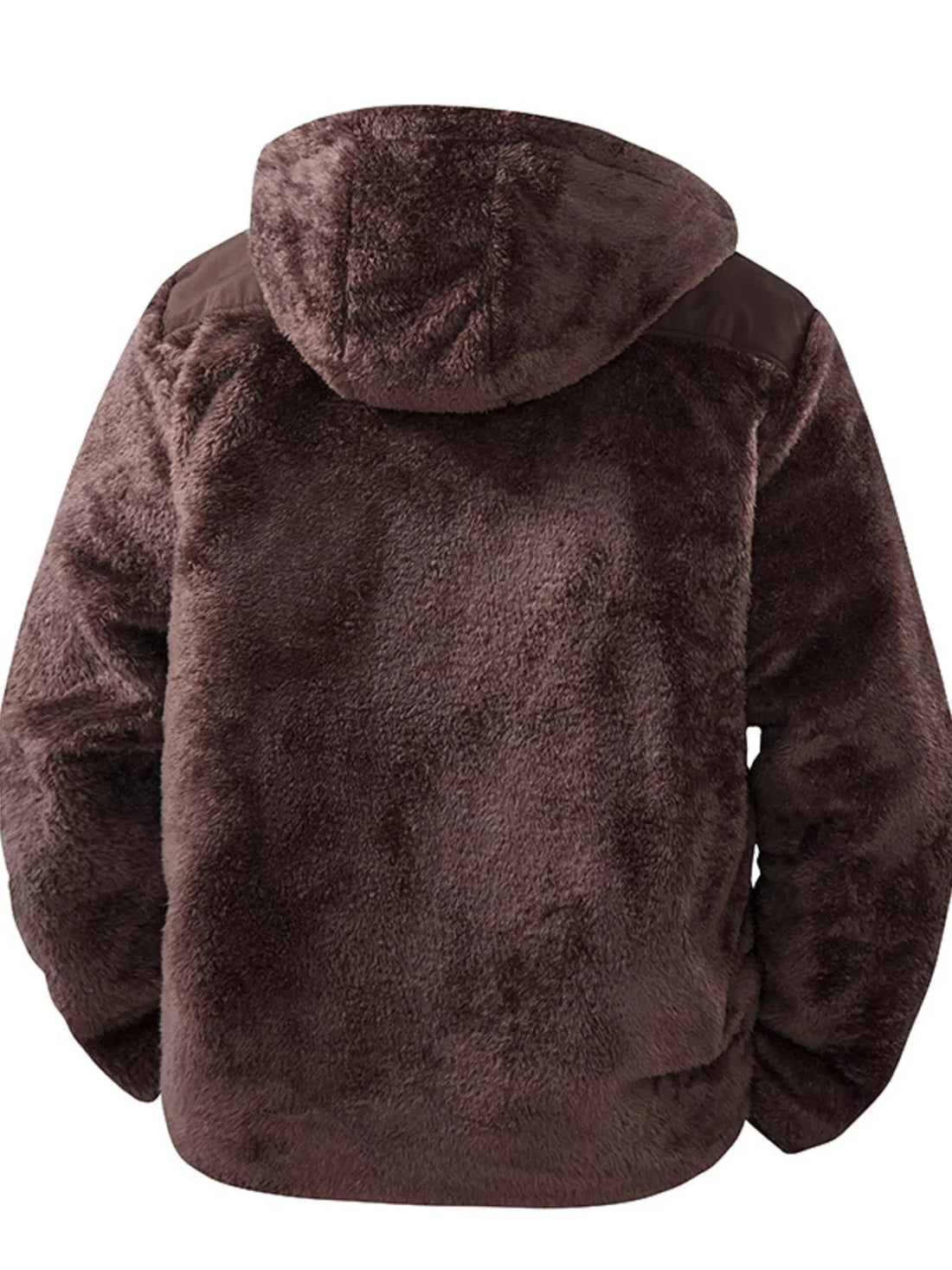 Men's Zip Up Fleece Hooded Jacket - cas7m
