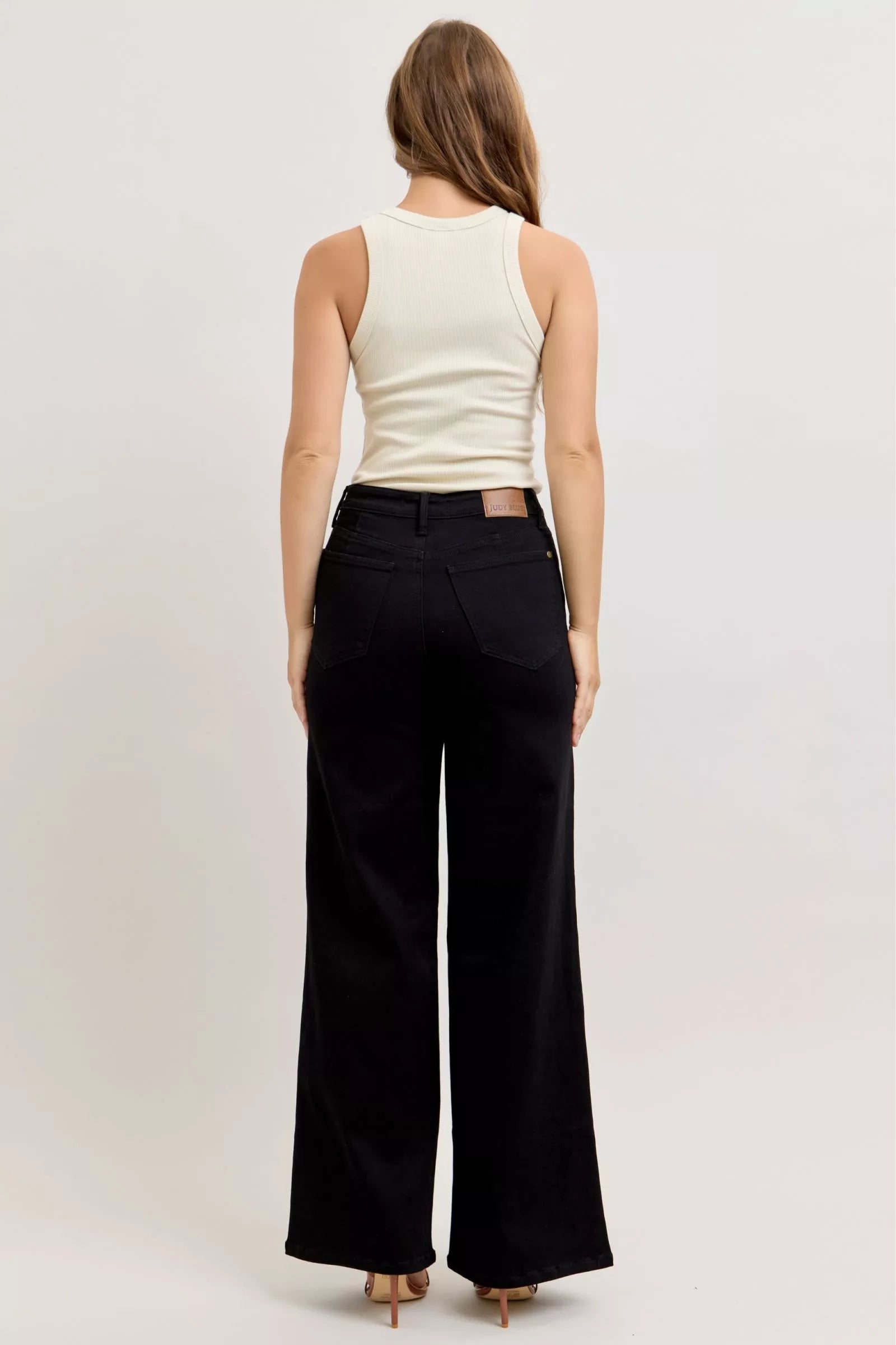 Judy Blue High-Waisted Wide Leg Jeans - cas7m