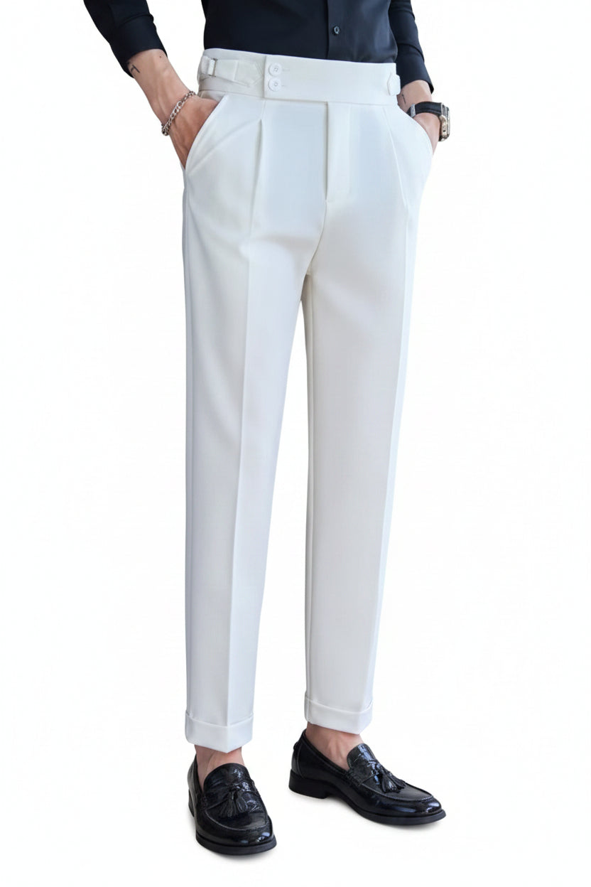 Men's Plus Size Slim Fit Ankle-Length Pants - cas7m