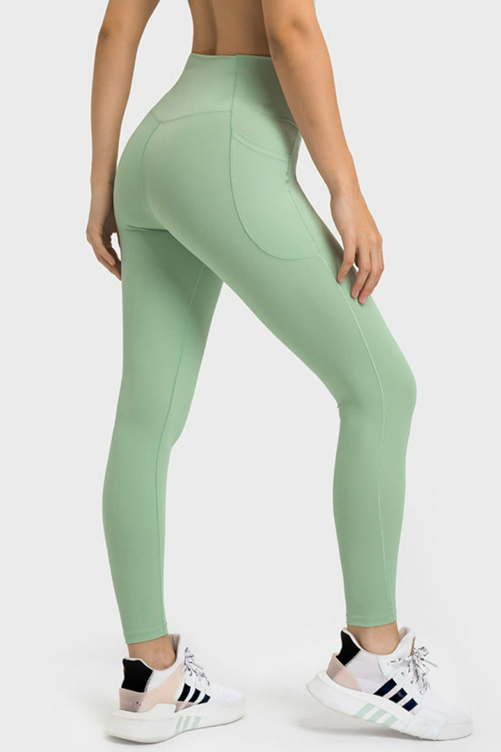 Millennia V-Waist Yoga Leggings with Pockets - cas7m
