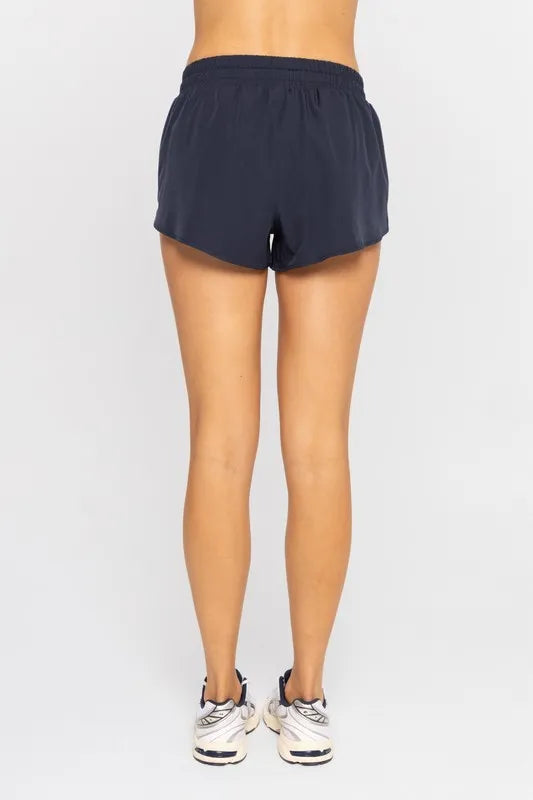 MONO B Drawcord Mini Shorts - cas7m