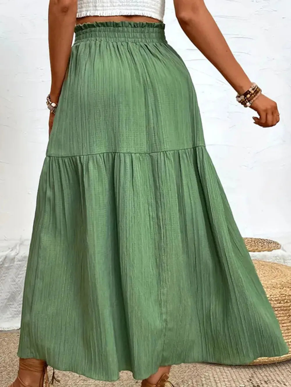 Frill Slit Skirt - cas7m