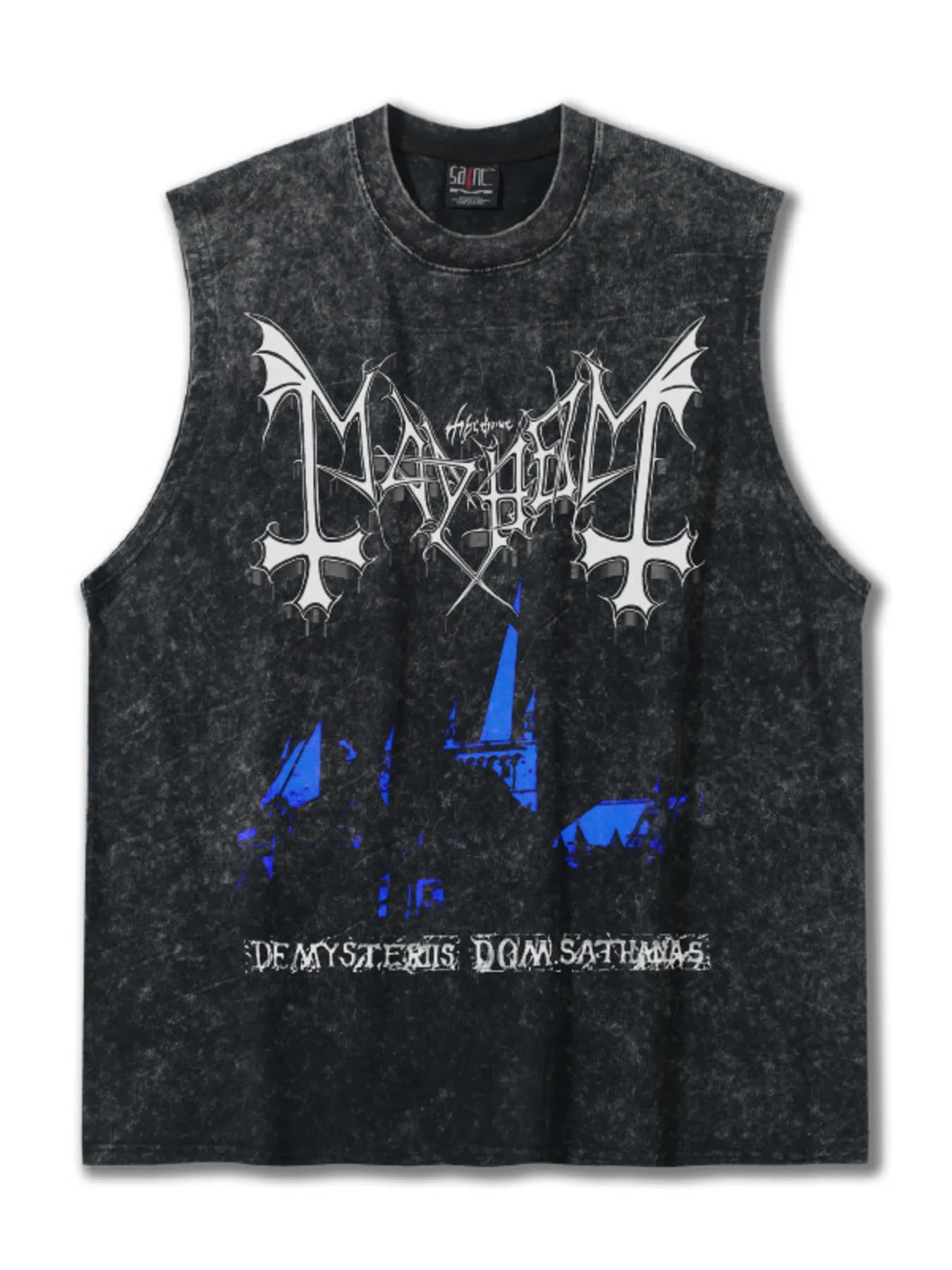 Men's Graphic Vintage Wash Tank Top - cas7m