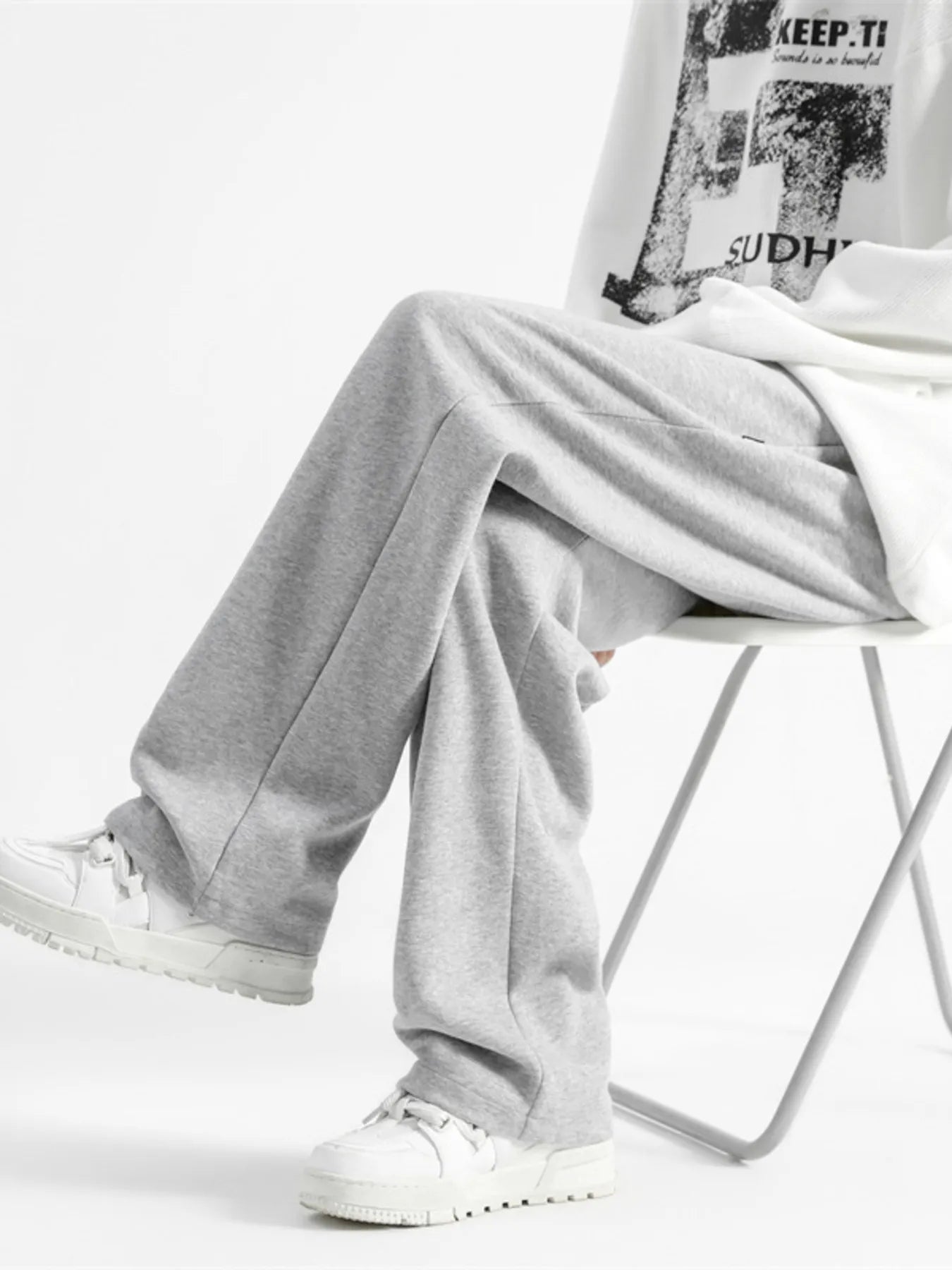 Men's Full Size Casual Loose-Fit Drawstring Sweatpants Plus Size - cas7m