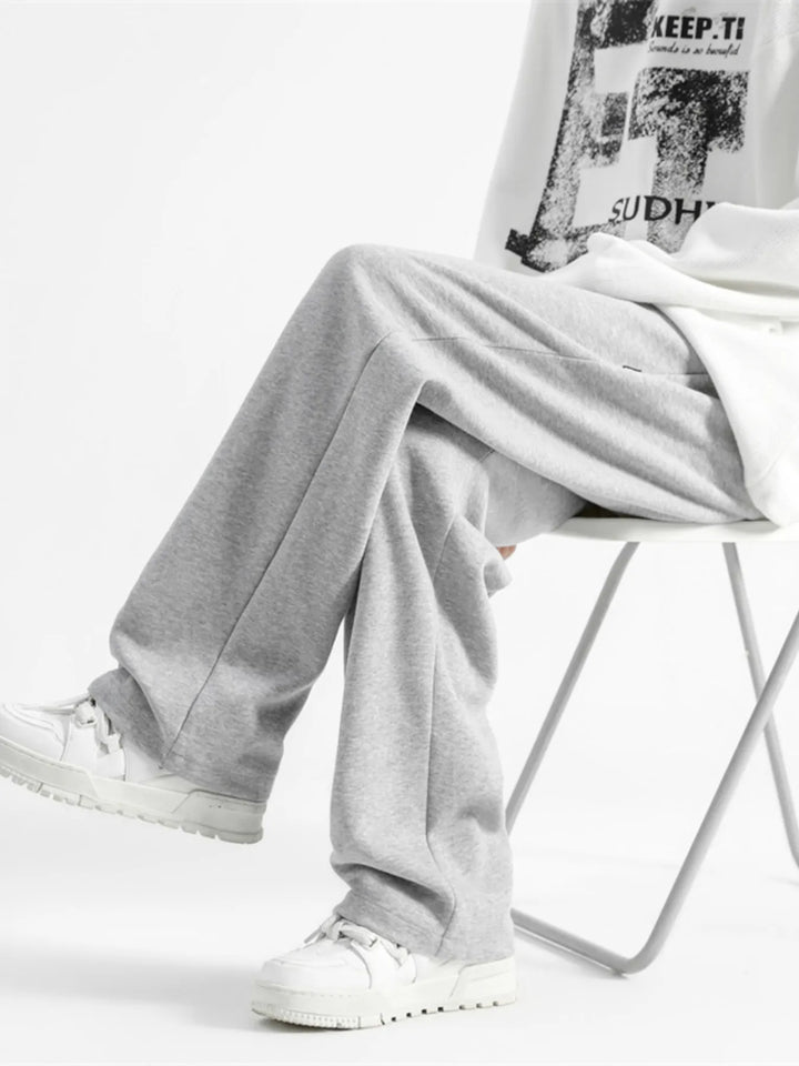 Men's Full Size Casual Loose-Fit Drawstring Sweatpants Plus Size - cas7m