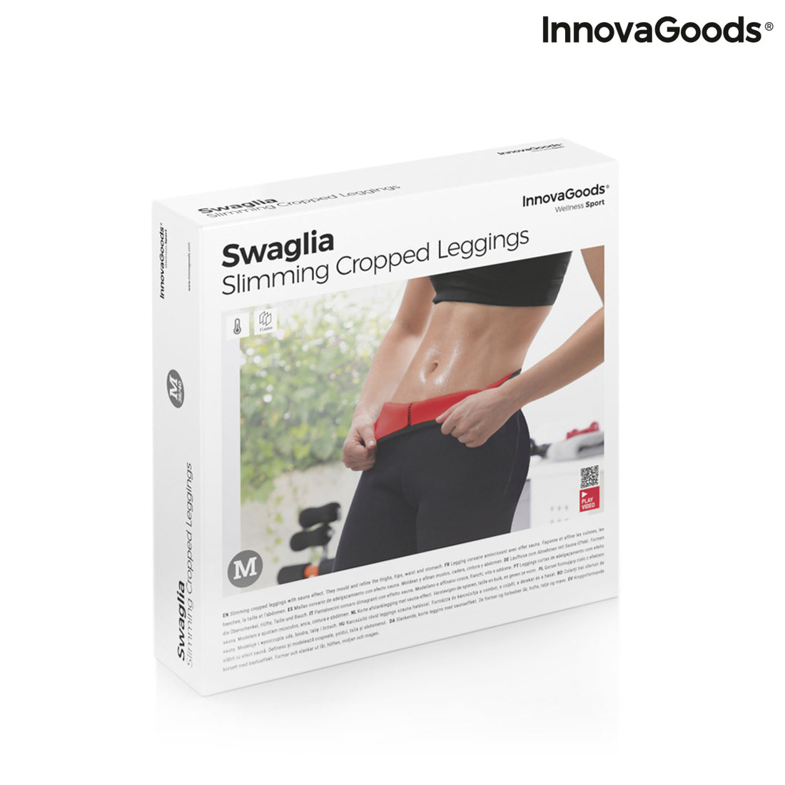 Slimming Knee Length  Sports Leggings with Sauna Effect Swaglia