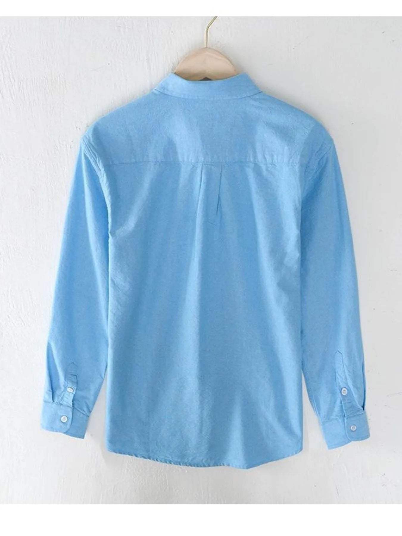 Men's Button Up Long Sleeve Shirt - cas7m