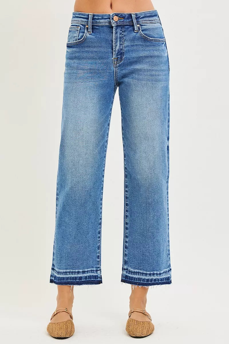 RISEN Full Size Slouchy Cropped  Boyfriend Jeans Plus Size - cas7m