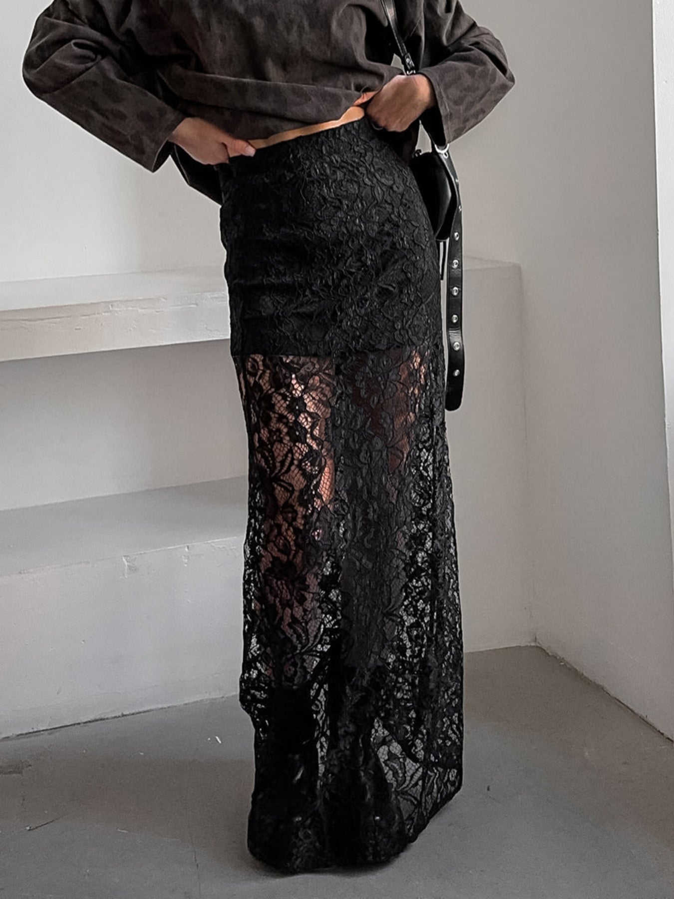 Lace Maxi Skirt - cas7m