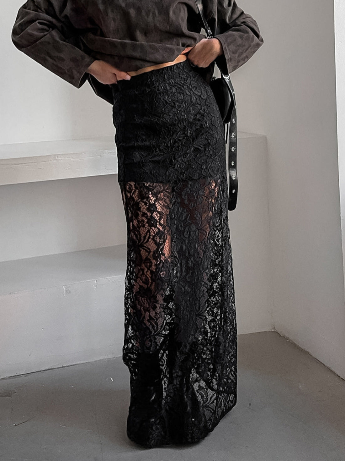 Lace Maxi Skirt - cas7m