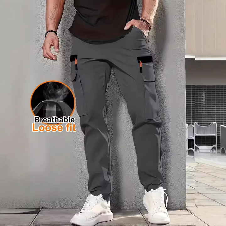 Mens Loose-fit Workwear Long Pants - cas7m