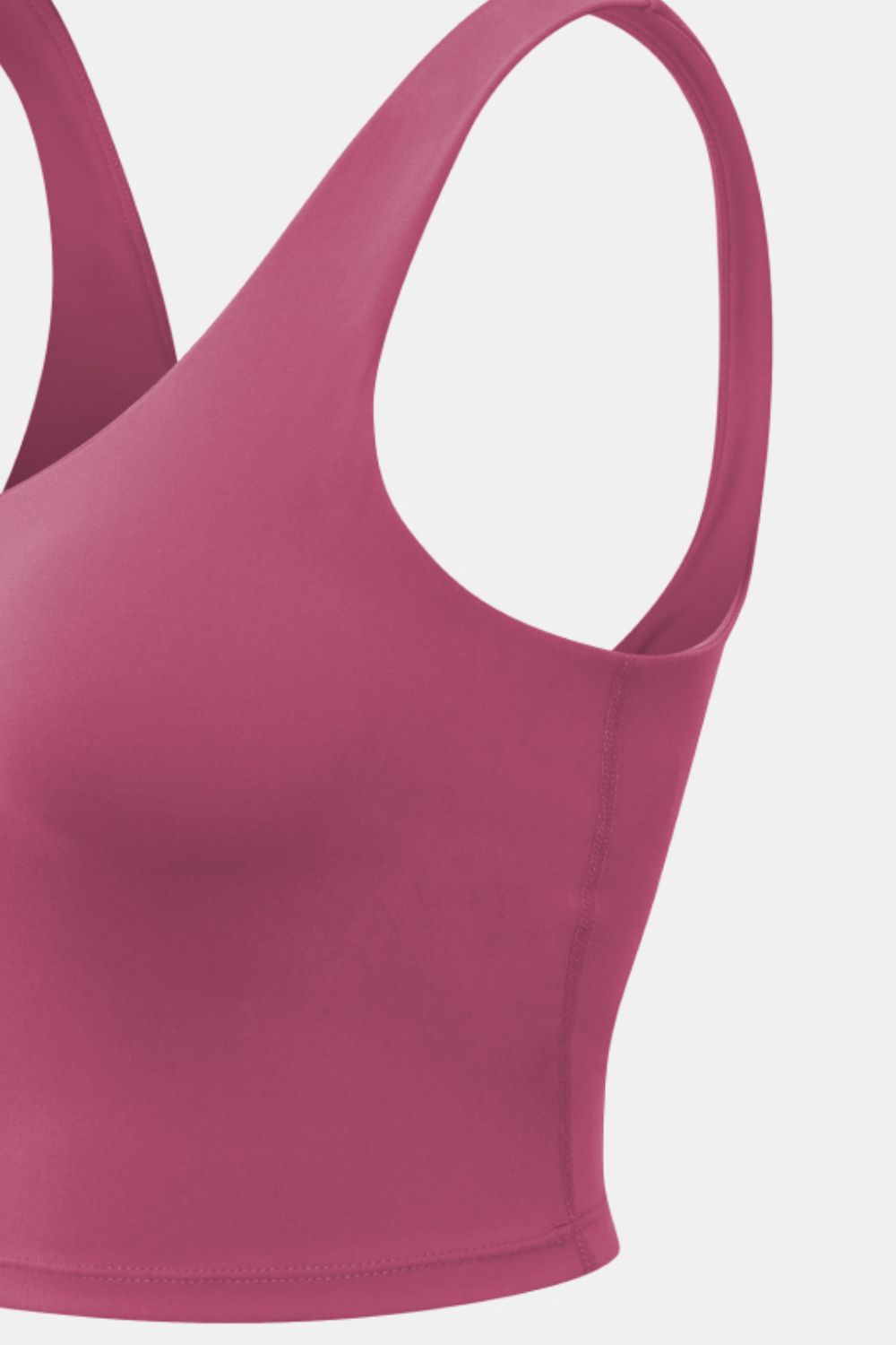Cropped Scoop Neck Active Tank Top - cas7m
