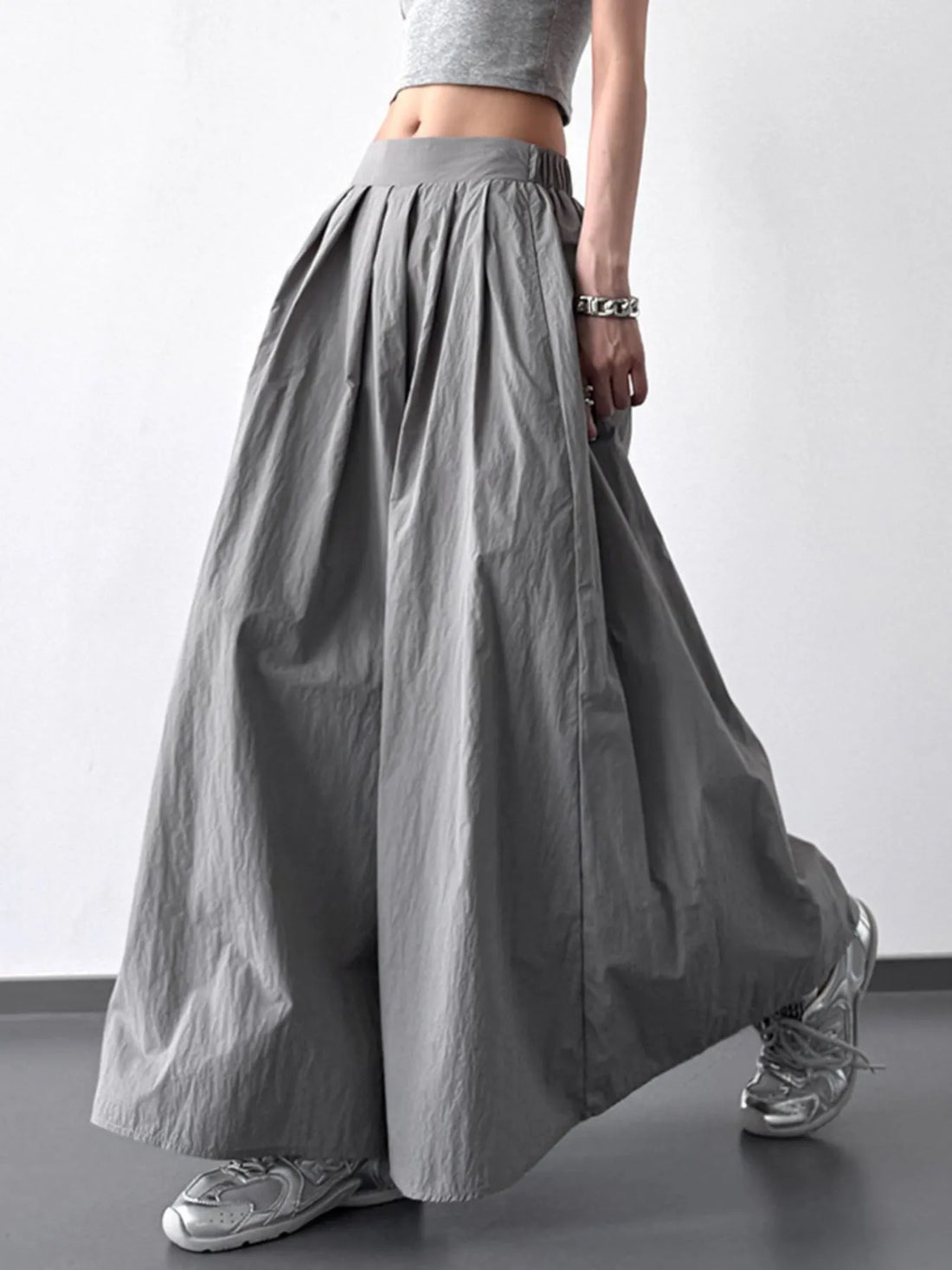 Pleated Maxi Skirt - cas7m