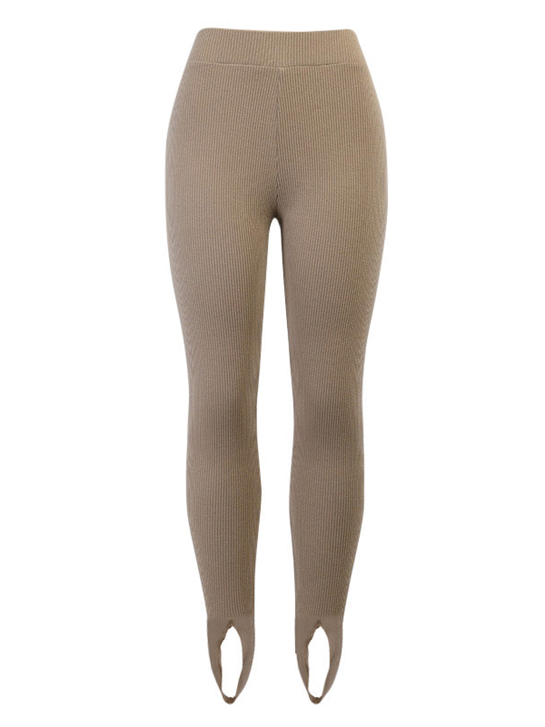 Ribbed Mid Waist Leggings - cas7m