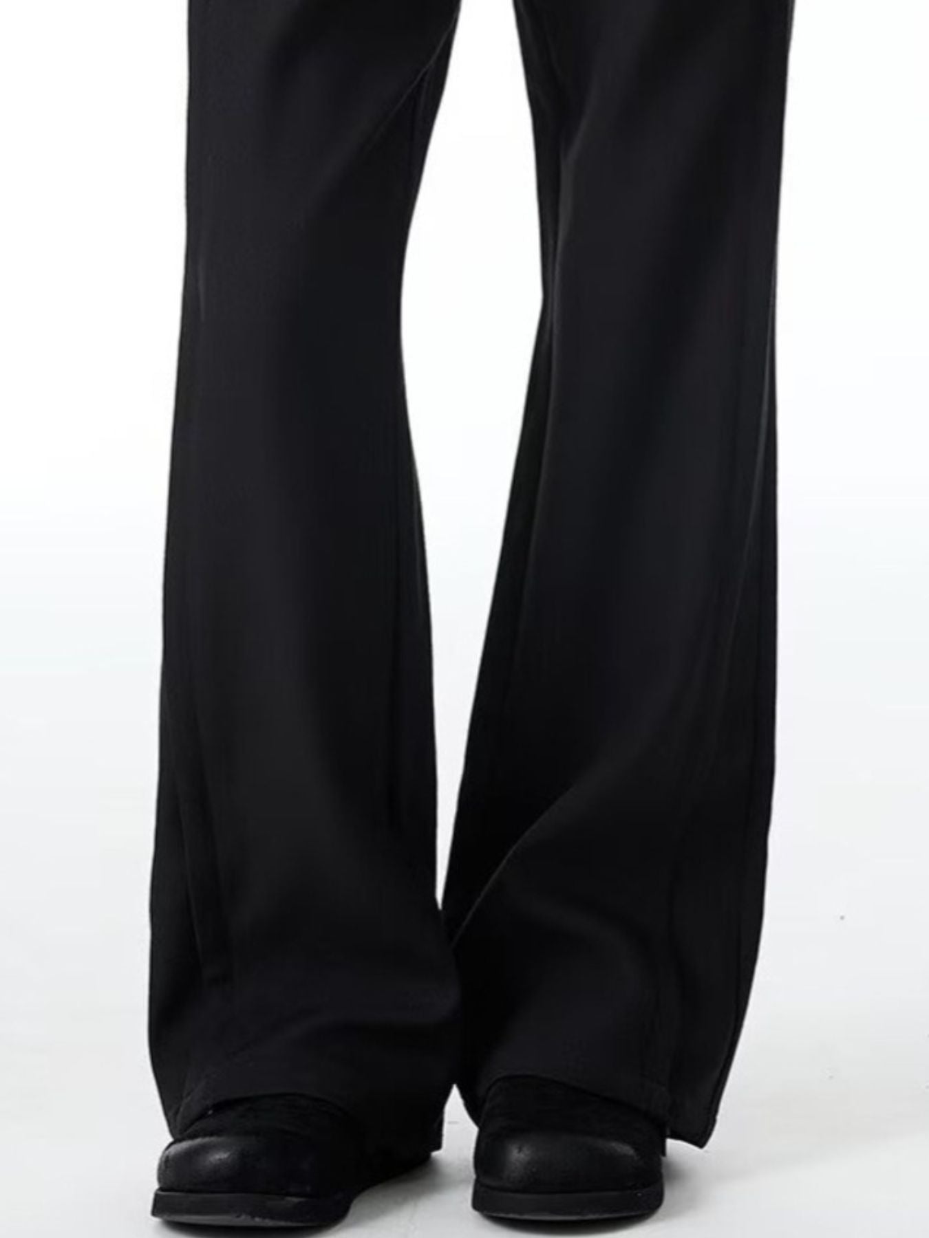 Men's Plus Size Wide Leg Pants with Patterned Pockets - cas7m