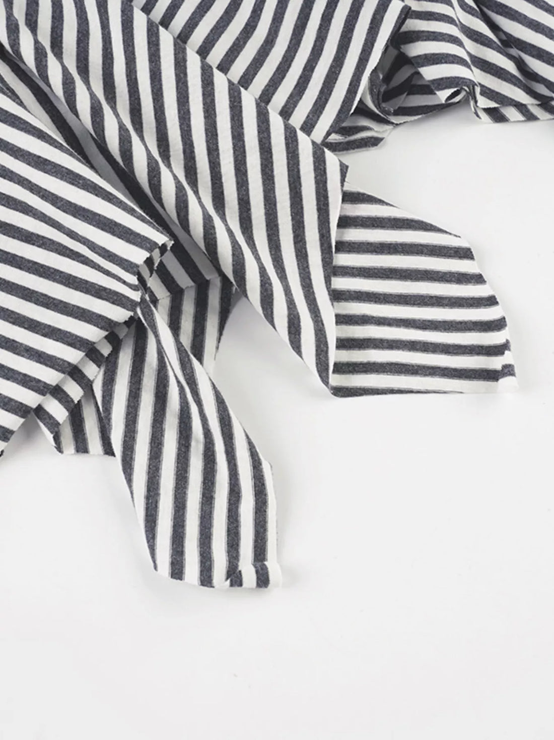 Striped Asymmetrical Hem Mini Skirt - cas7m
