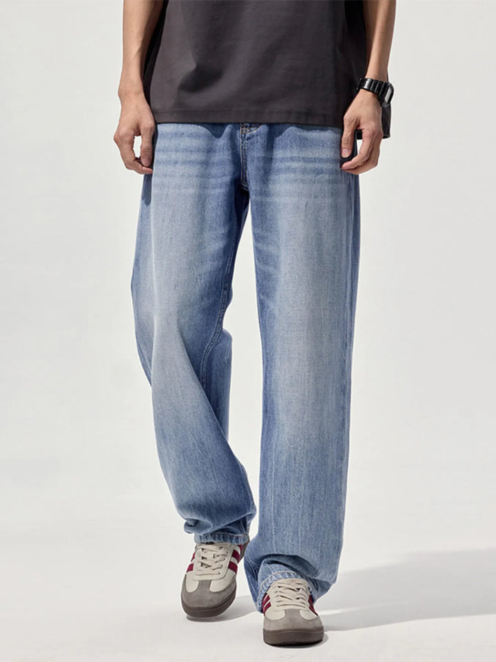 Men's Wide-Leg Relaxed Fit Jeans - cas7m