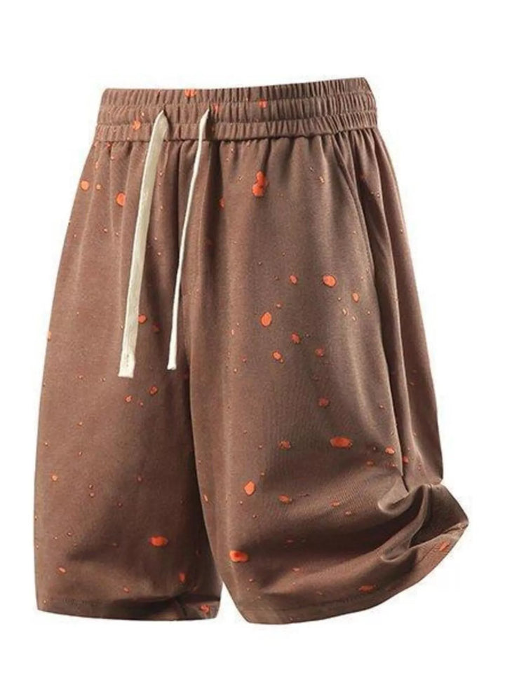 Men's Plus Size Casual Drawstring Elastic Waist Shorts - cas7m