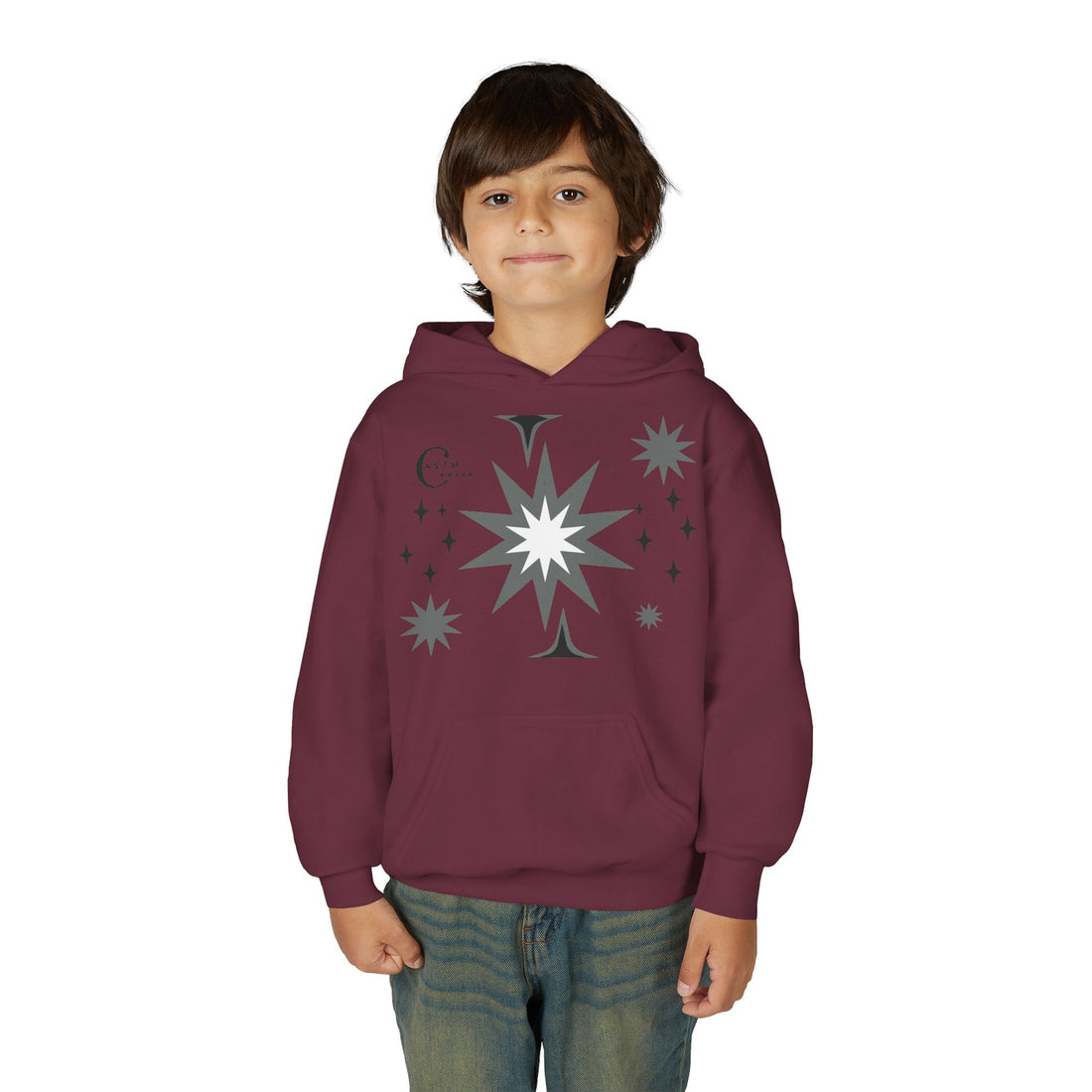 Youth Heavy Blend Hooded Sweatshirt - cas7m