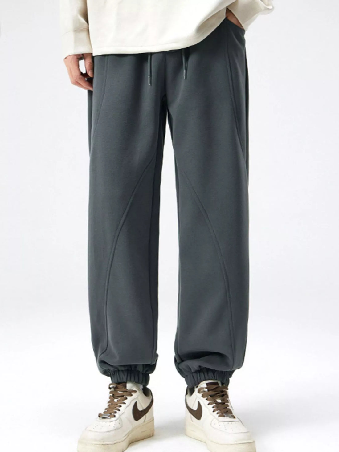 Men's Plus Size Loose Fit Drawstring Sweatpants - cas7m