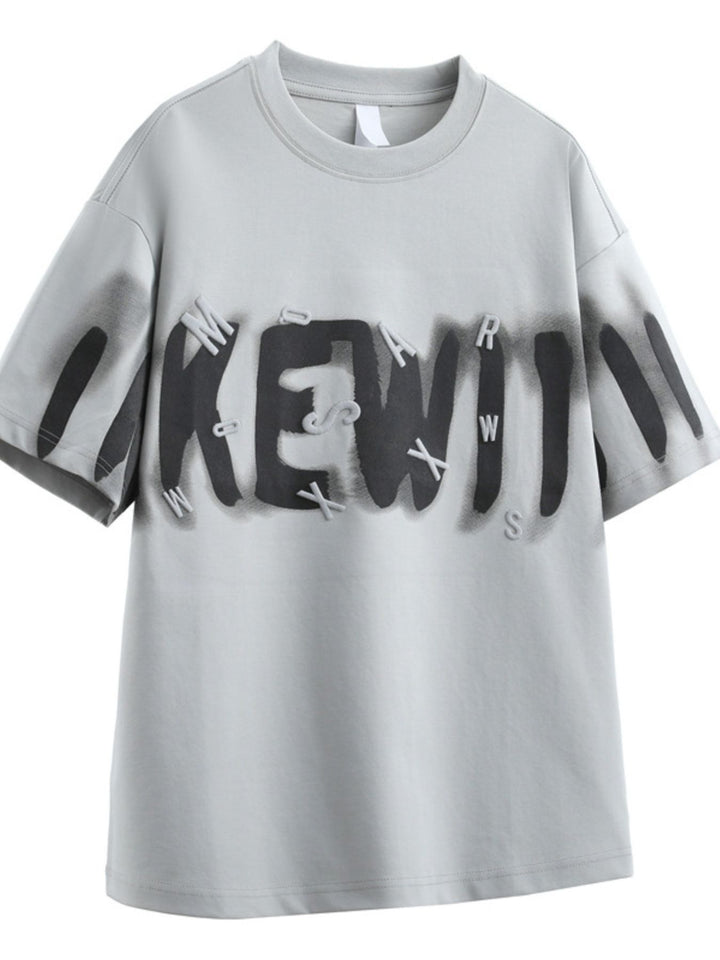 Men's Plus Size Graphic Oversized T-Shirt - cas7m