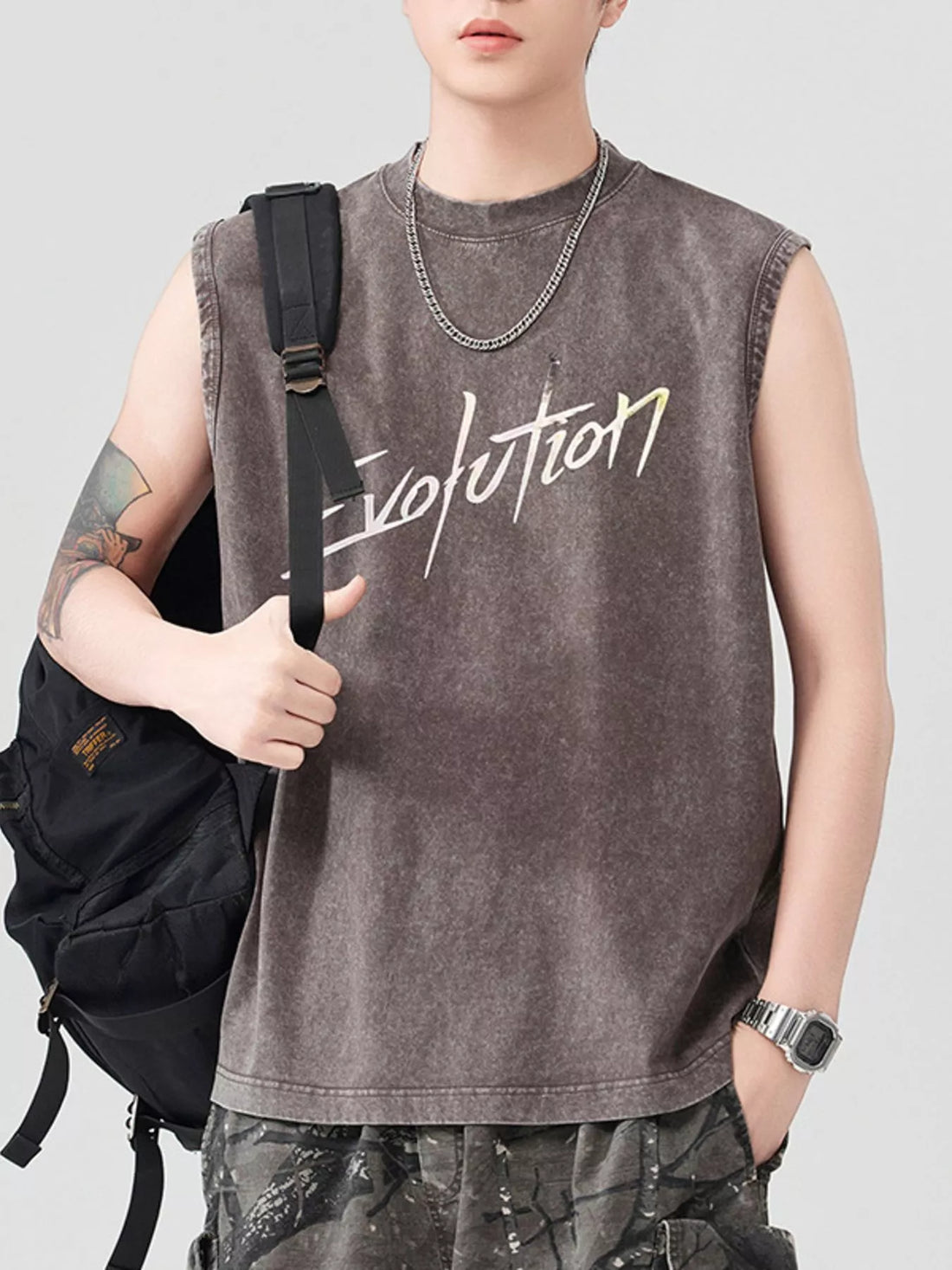Men's Round Neck Tank - cas7m