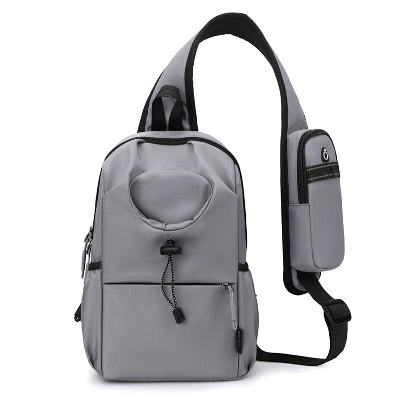Men's Oxford Cloth Splash-proof Shoulder Crossbody Chest Bag - cas7m