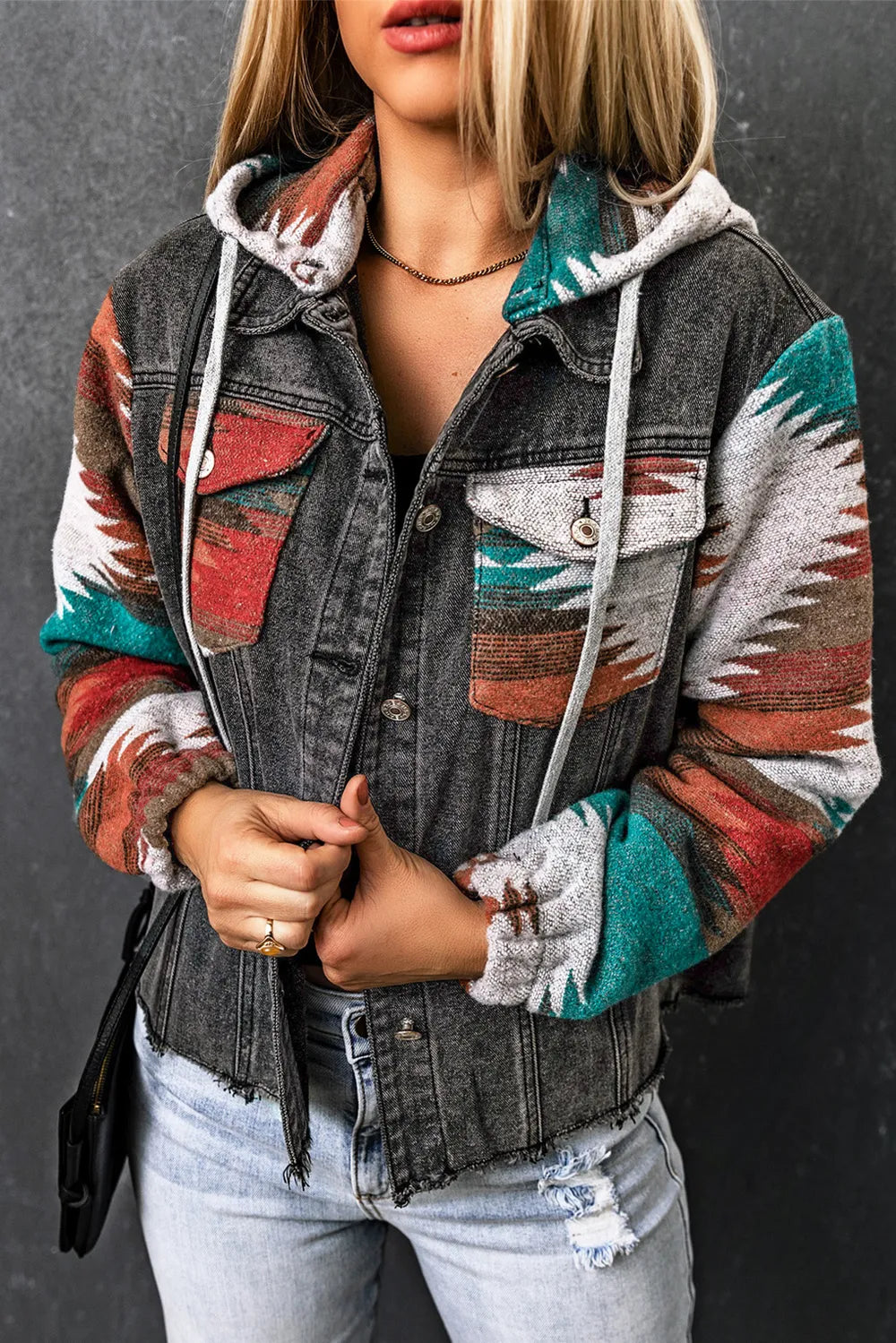 Cozy Cotton-Blend Pullover Hoodie with Drawstring - cas7m
