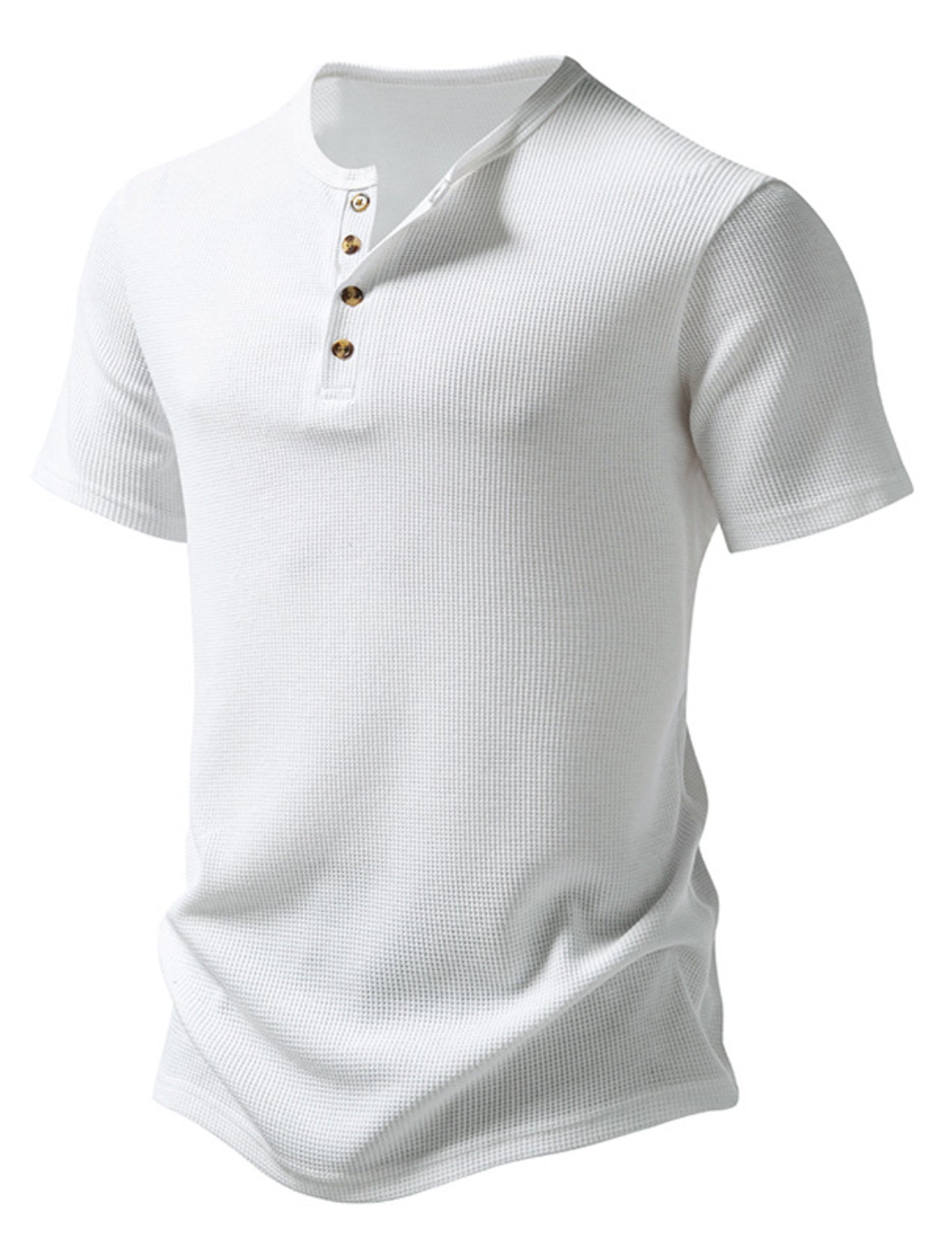 Men's Button Detail Short Sleeve T-Shirt - cas7m