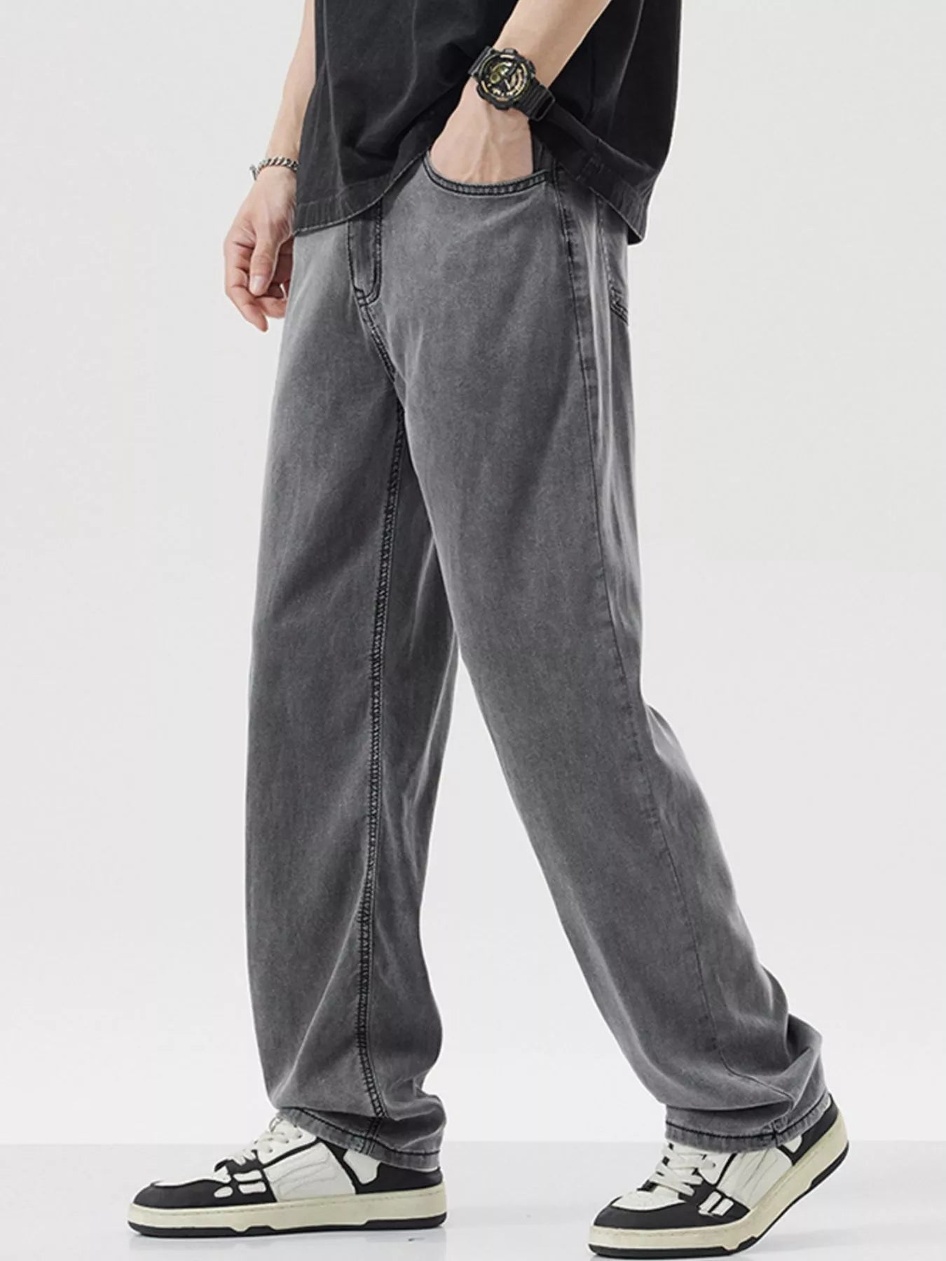 Men's Wide Leg Jeans - cas7m