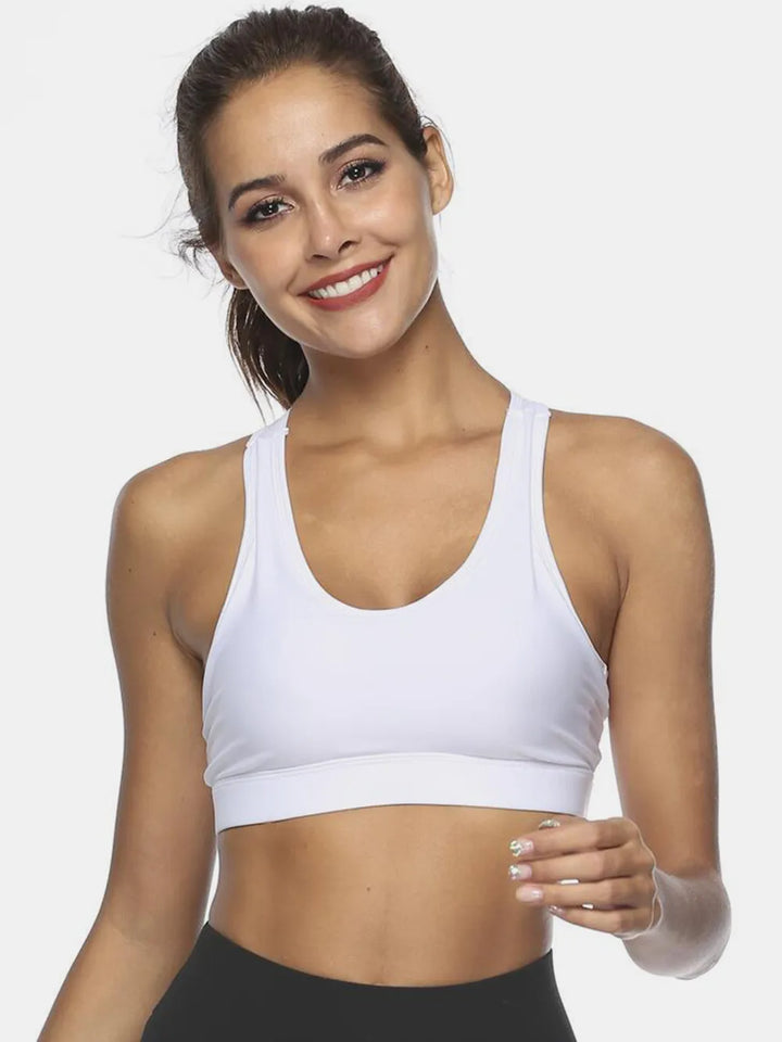Cutout Scoop Neck Active Tank - cas7m