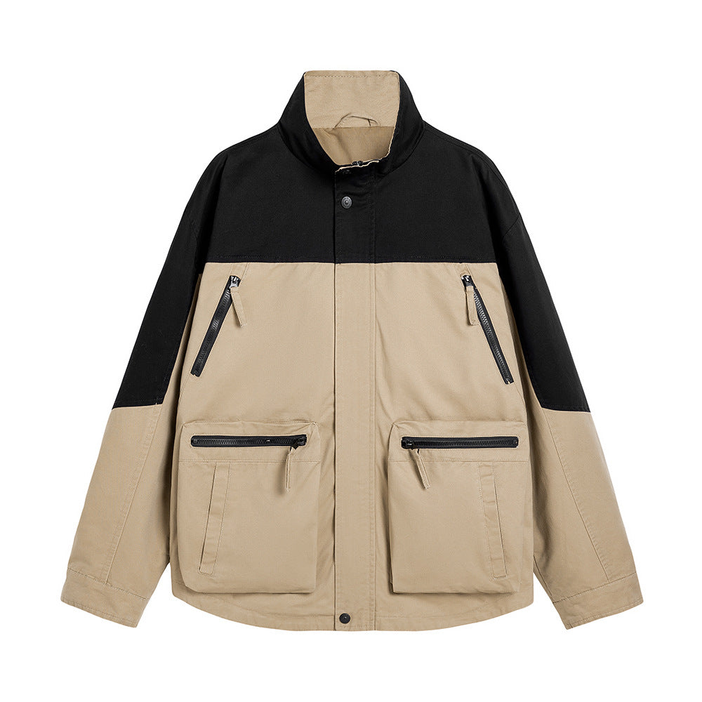 Simple Japanese Men's Jacket Overalls - cas7m
