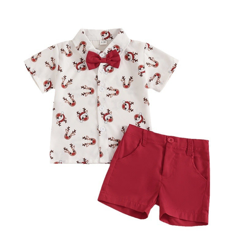 Short-sleeved Shirt And Shorts Two-piece Suit - cas7m