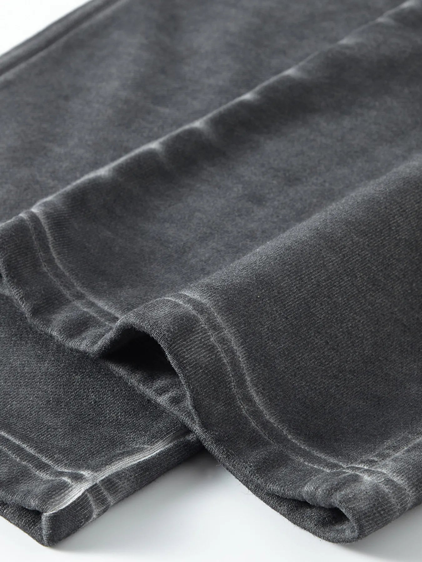 Men's Drawstring Washed Straight Sweatpants - cas7m