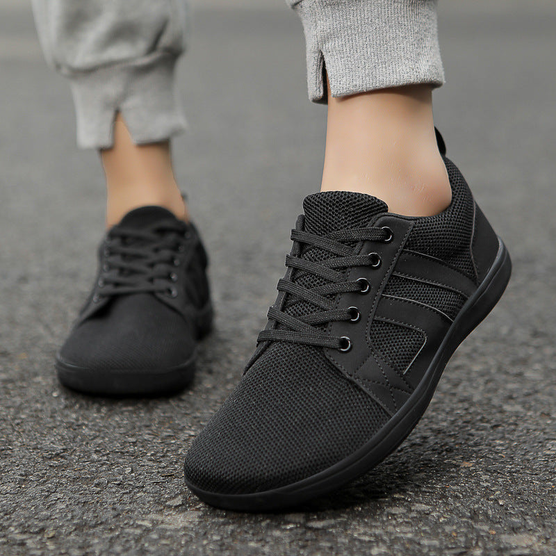 Popular Flat Casual Shoes Men And Women Wide Last Fly-knit Sneakers Couple Fitness Shoes In Stock Wholesale - cas7m
