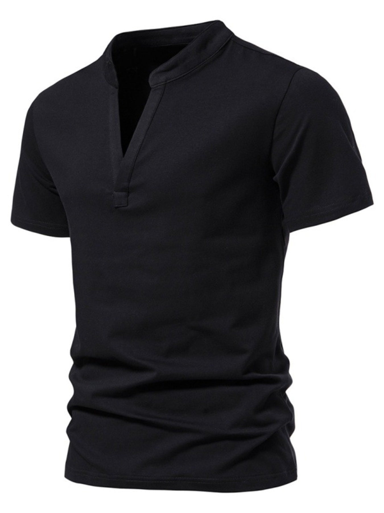 Men's Plus Size Casual Short Sleeve Slim Fit T-Shirt - cas7m