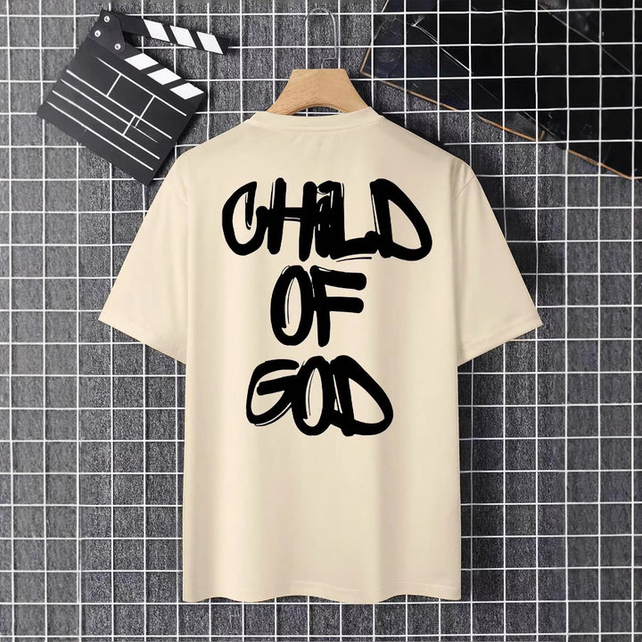 Personality Letter Pattern Oversized T-shirt Men - cas7m