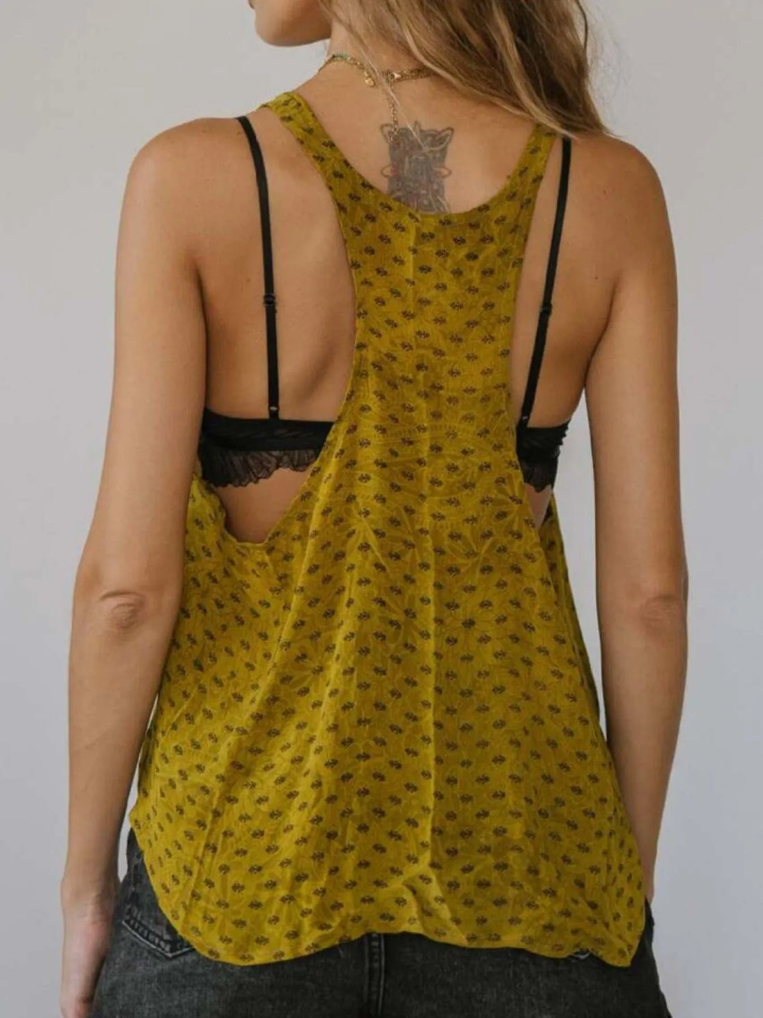 Printed Scoop Neck Tank - cas7m
