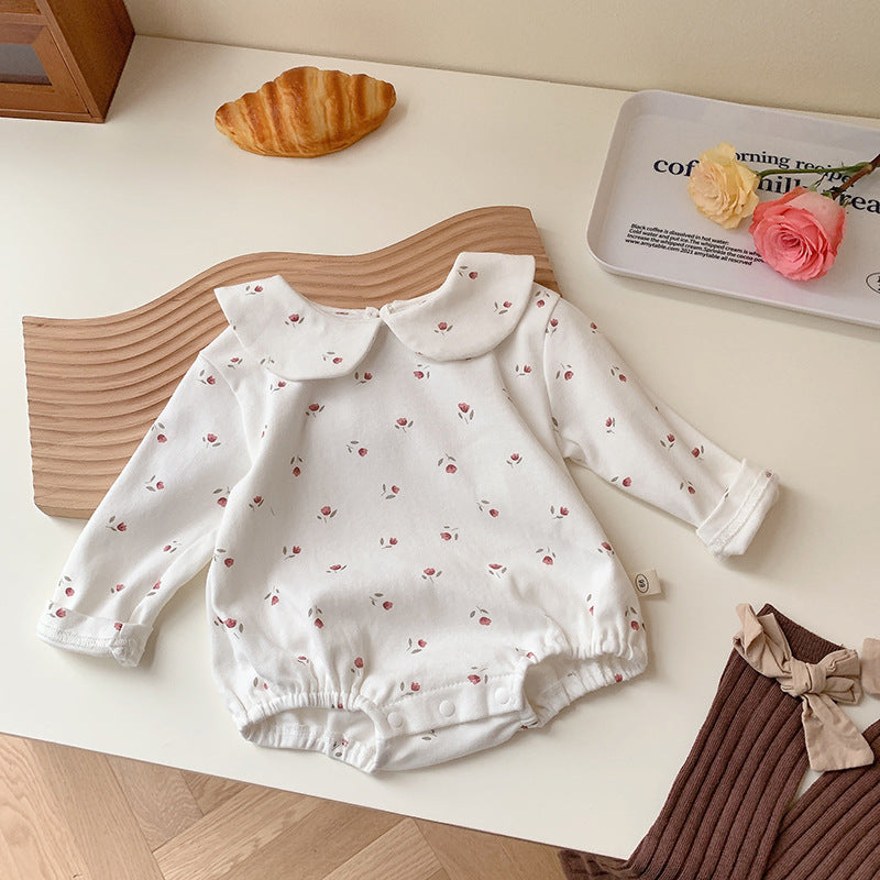 Baby Fashion Polka Dot Puffer Bodysuit - cas7m