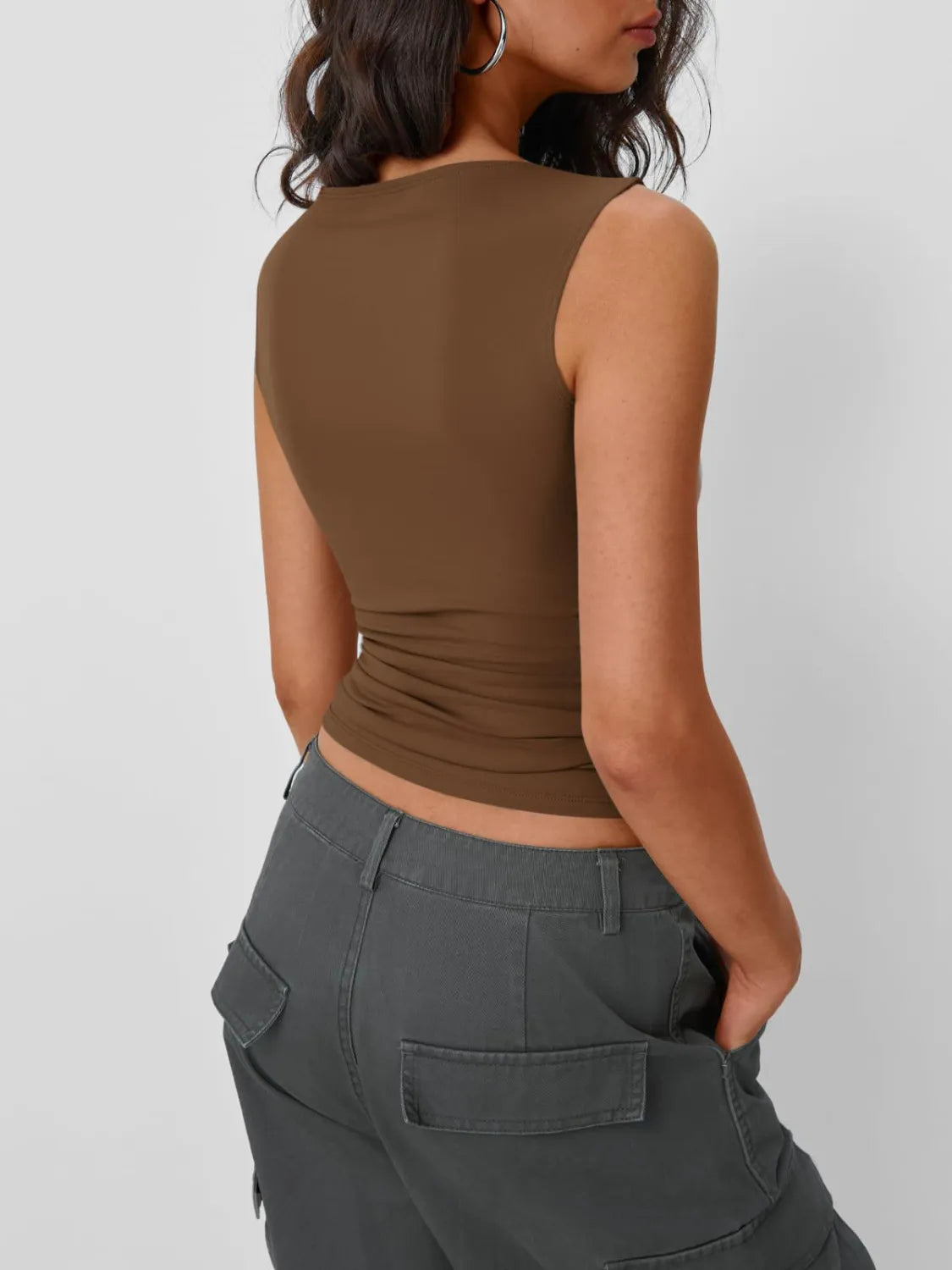 2 Piece Round Neck Tank - cas7m