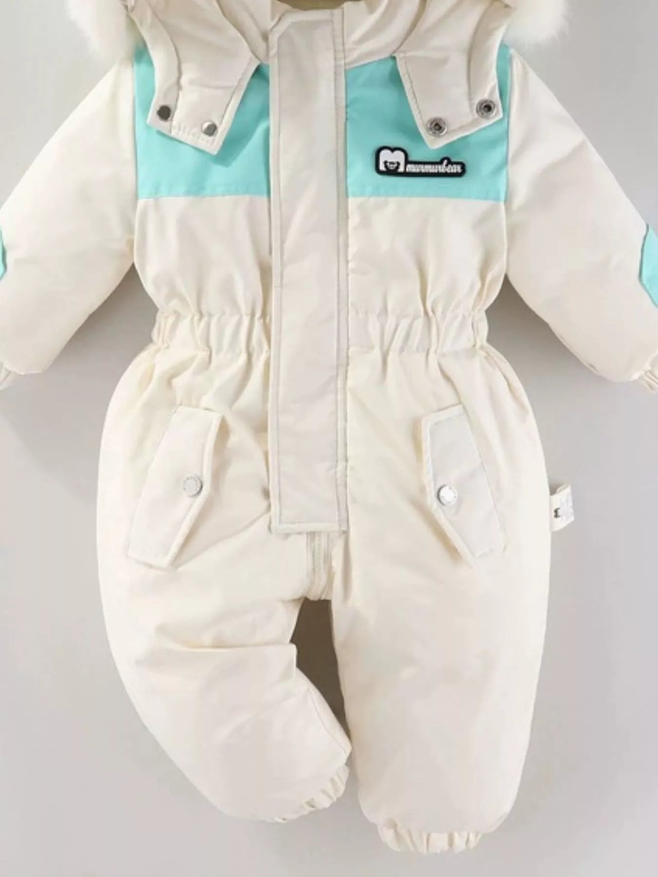 Children's Faux Fur Hood One-Piece - cas7m