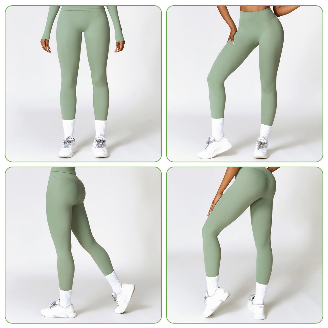 4 Sizes-5 Colors Option - 1Pc Women's High Waist Workout Leggings Tummy Control Compression Yoga Tight Pants Gym Pants Athletic Running Leggings With 25In Inseam No Front Seam - cas7m