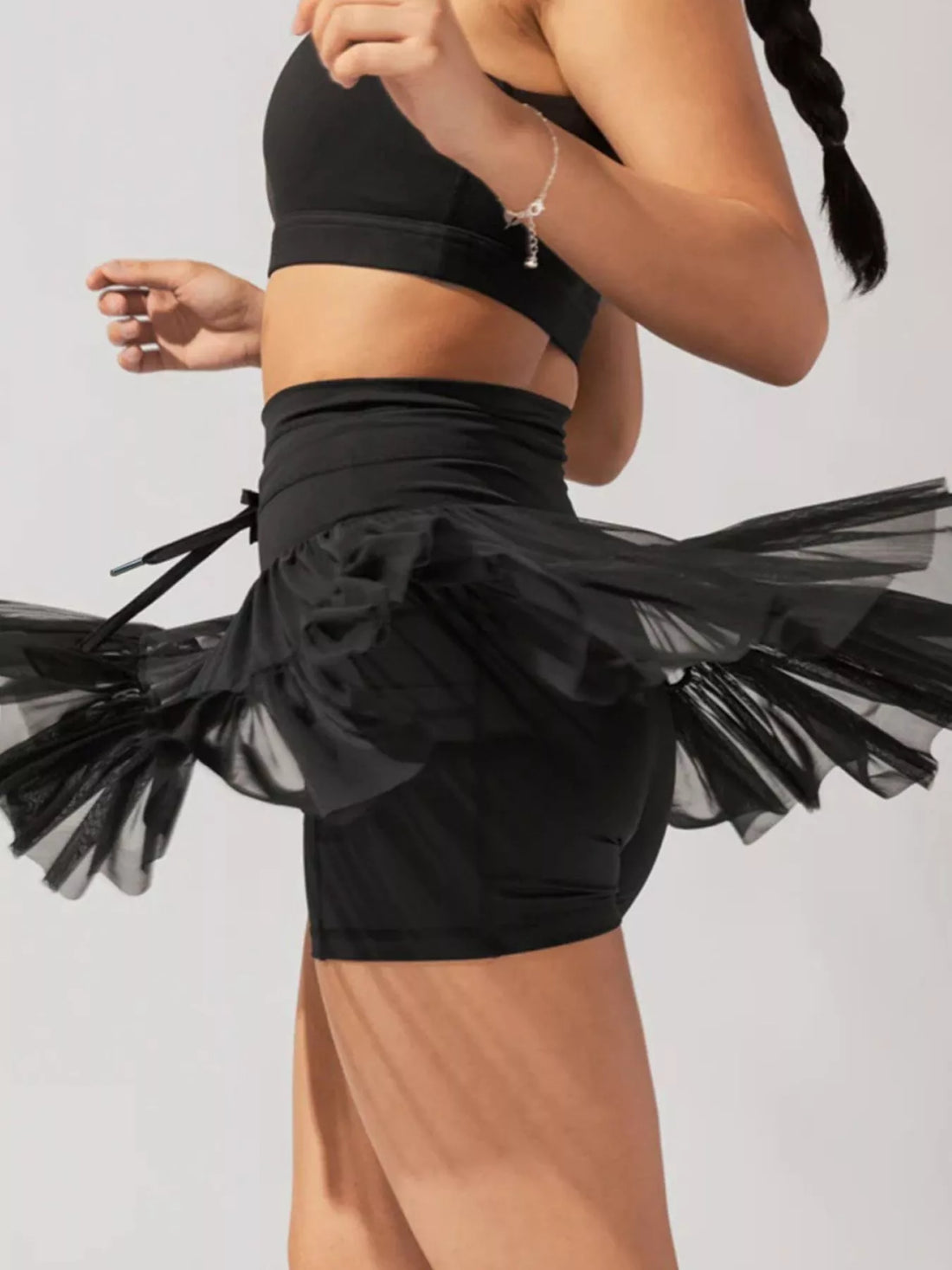 High Waist Skort with Pockets - cas7m