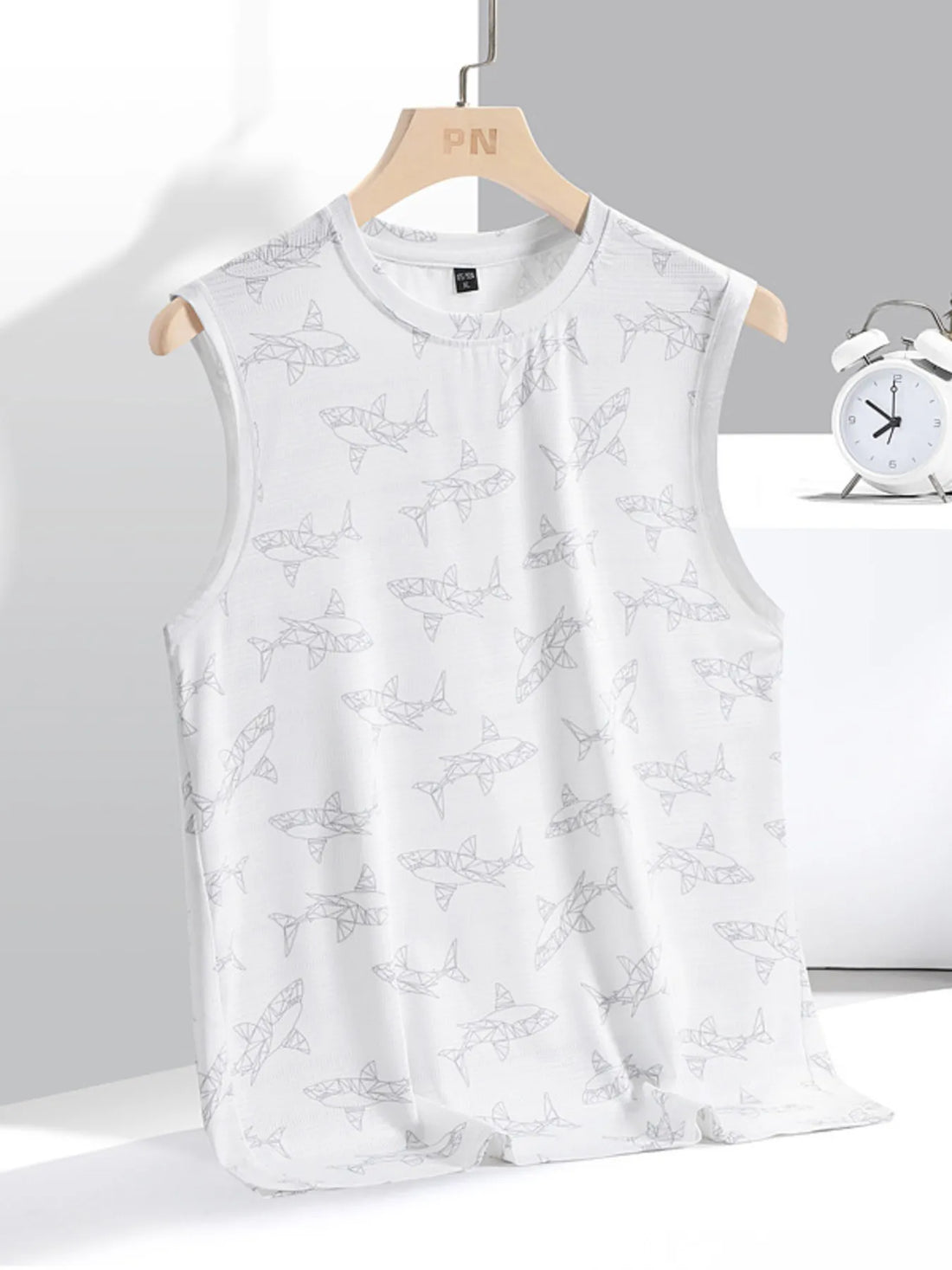 Men's Plus Size Round Neck Tank - cas7m