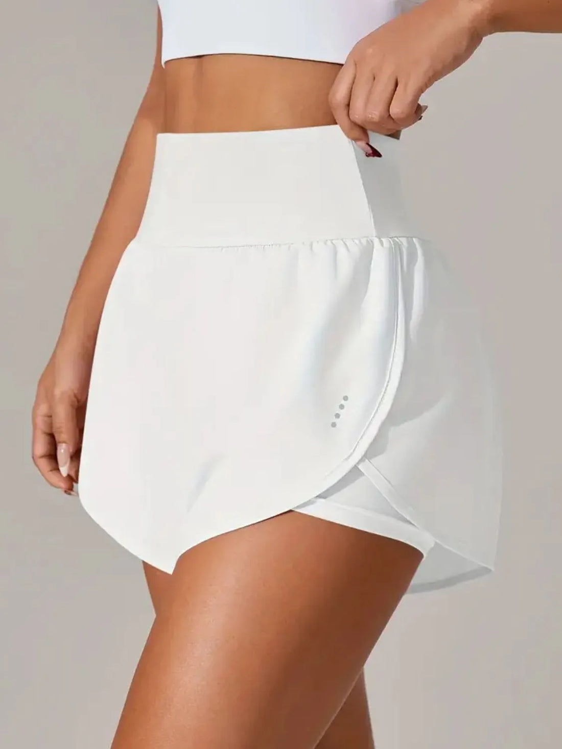 Pocketed High Waist Active Shorts - cas7m