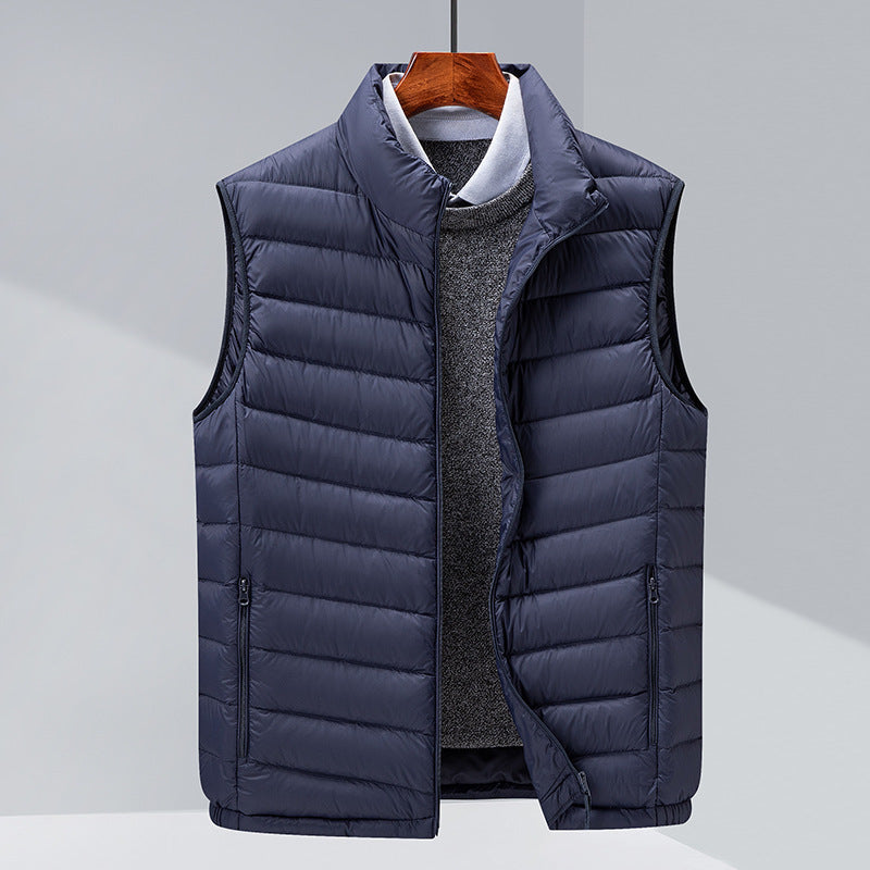 Men's Casual Vest Stand-up Collar Thermal Vest - cas7m