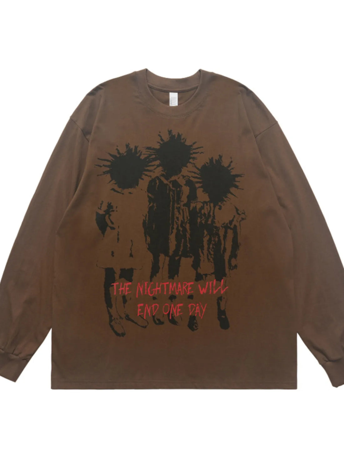 Men's Plus Size Graphic Long Sleeve T-Shirt - cas7m