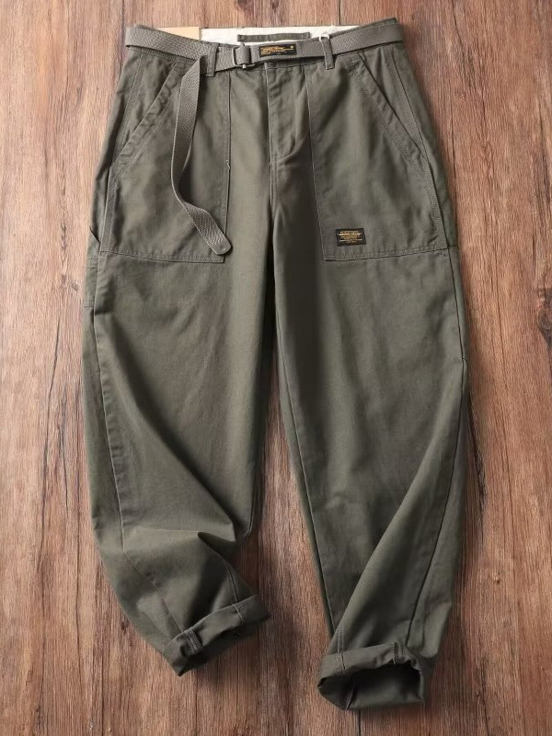 Men's Plus Size Loose Fit Pants with Pockets - cas7m